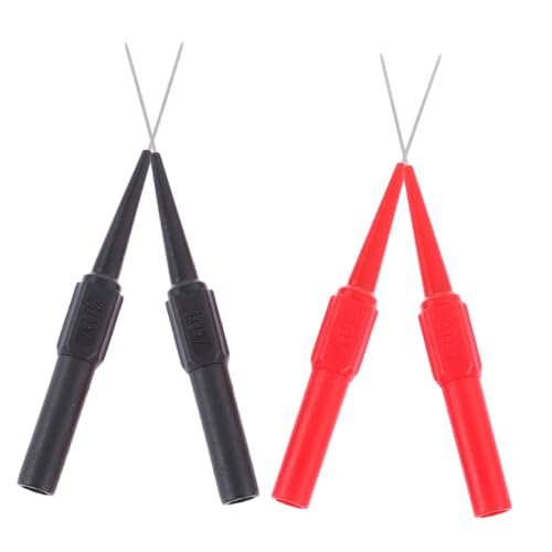 UTHCLO 4個 多用途自動車路用 テストピン 耐久製ワイヤー刺破マルチメータープローブ軽量コンパクト