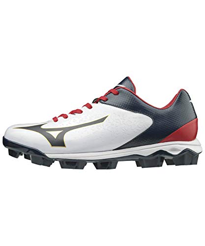 【MIZUNO】ミズノ ポイントスパイク ウエーブセレクトナイン 11gp192242 ホワイト×ネイビー×ゴールド(42) 300cm