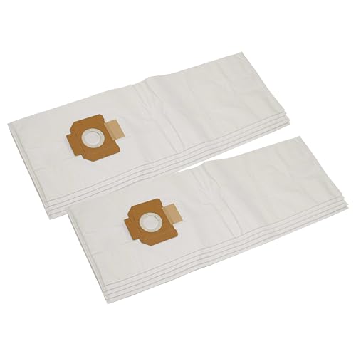 vhbw 10x bolsa aspiradora compatible con Kärcher NT 48/1, 65/2, 70/3, 82/1, NT 72/2 aspiradora, microvellón