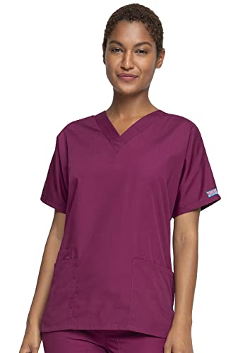 CHEROKEE Uniforme feminino linha original, Borgonha