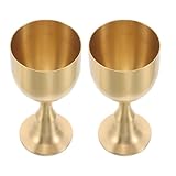 Fascino storico: il calice da vino in ottone incarna un design rinascimentale, portando un autentico fascino medievale a qualsiasi collezione di calici per decorazioni di o feste a tema, calici per brindisi, tazza da whisky in ottone