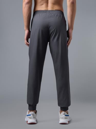 Image of TECHNOSPORT Men's Colorblock Slim Fit Sports Joggers TECHNOLITE Lightweight Active Track Pants Quick Dry Stretch Gym Running Training Fitness Activewear