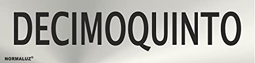 Informativa Decimoquinto Acero Inoxidable Adhesivo De 0,8Mm 50 X 200Mm En Oferta Normaluz Rd707111 - Señal Adhesiva Rectangular Decimoquinto Acero Inoxidable Adhesivo 0,8 Mm 5X20 Cm Con Cte, Ripci