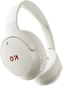 GOBOULT Q Over Ear Bluetooth Headphones with 70H Playtime, 40mm Bass Drivers, Zen ENC Mic, Made in India, Type-C Fast Charging, 4 EQ Modes, IPX5 Headphones Wireless with mic (Beige)