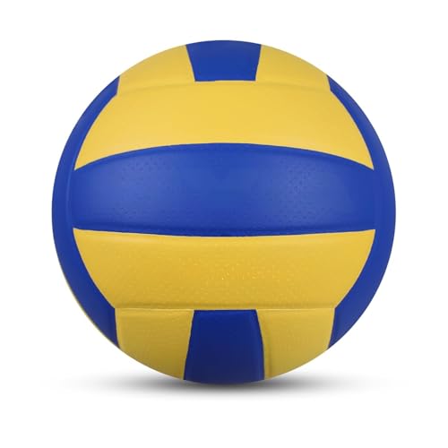 Image of Official Size 5 Indoor Outdoor Volleyball for Training Practice Soft Touch Lightweight Composite Leather Volleyball for School Gym Beach Backyard for Kids Adults