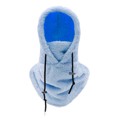 jiahesuw Plush Fleeces Hooded Covers Winter Warm Headgear Cycling Unisex Adjustable Visors for Men and Women