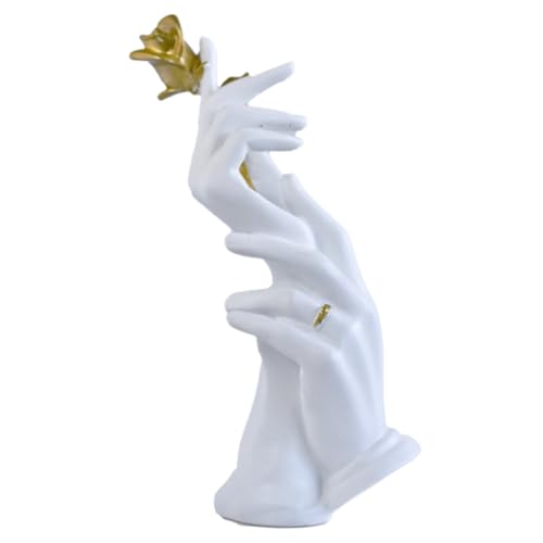 Moaobooh Statue e sculture di gesti astratti, decorazione per la casa, perfetta per matrimoni, scrivania, decorazione, regali (femmina)