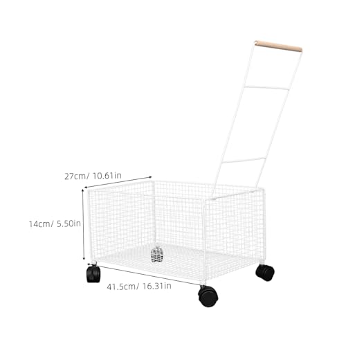 Panier à linge roulant blanc pour simplifier la corvée de lessive - 3