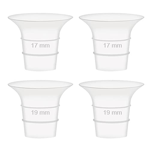 Image of Maymom 17&19mm Flange Insert Compatible with Elvie Single /Double Electric, Elvie Stride 24mm Wearable Cup, Not Original Elvie Stride Replacement Pump Parts