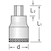 1/2" Drive 7/32" Screwdriver Bit Socket for in-Hex Screw