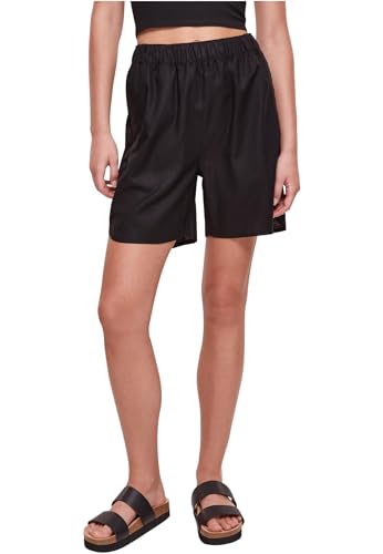 Ladies Linen Mixed Shorts Pantaloncini XXXL donna nero