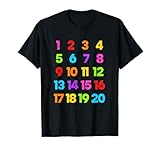 Counting 1-10 Learn to Count Number School Kids Teacher T-Shirt