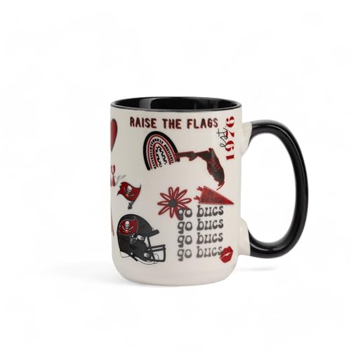 The Memory Company Officially Licensed 15oz Team Spirit Mug, Tampa Bay Buccaneers