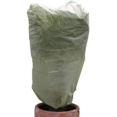 Haxnicks 2x Large Easy Fleece Jackets | Garden Fleece Bags For Winter Plant Frost And Wind Protection | Trees Shrubs Tree Ferns Banana Plant Protection | Pack Of 2, 1.2m x 1.8m, Fleece030101 Cover