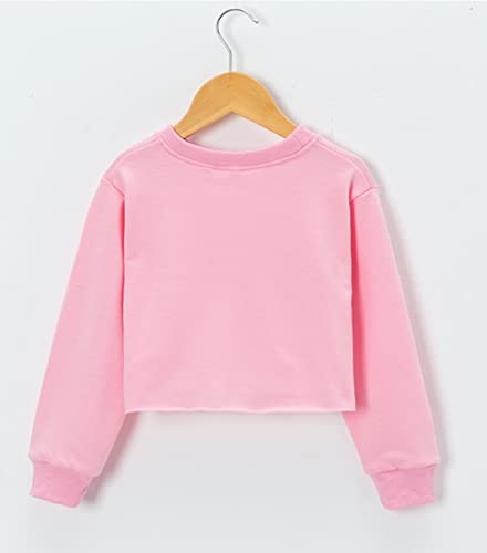 Crop Tops For Girls Kids Cute Aesthetic Cartoon Graphic Sweatshirt Teen long Sleeve T-Shirts2