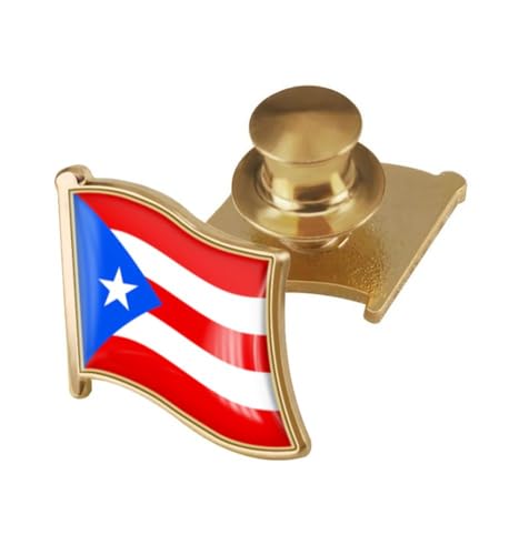 Image of vmcoatdu Country Flag Backs Locking Pin Keepers Locking Clasp Pin Badge International Travel Brooch Metal Alloy Souvenir Pin 0.75x0.7 Inch Small Pin