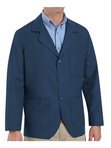 Averill's Sharper Uniforms Men's Colored Three Button Counter Coat, Size: XX-Large, Navy