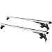 accessorypart Para Opel Corsa E 2014-2019 Barras de Techo Portaequipajes Aluminio Gris