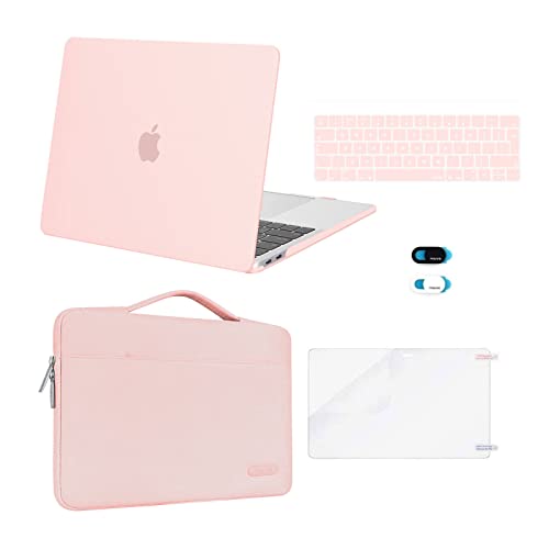 Housse MacBook Pro 13 et coque rose pour travailler au café