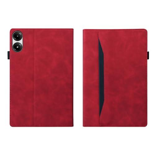 Étui Redmi Pad 2 Pro 12.1 protégeant des chutes avec support stable et rabat rouge - 2