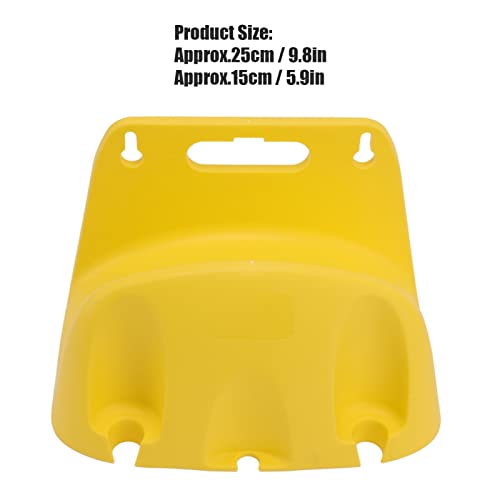 Wall Mounted Water Pipe Reel Hose Hanger Wall Mounted, Bracket Hose Storage Reel Holder Garden Hose Pipe Hanger for 20m Tube Winding Hose Accessories (Yellow) - Image 2