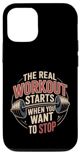 The Real Workout Starts When You Want To Stop |- �X�}�z�P�[�X iPhone 12/12 Pro �p