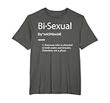 Bisexuelle Definition Lustiger Stolz und LGBTQ+ Unterstützung Bisexuell T-Shirt