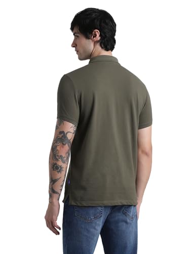 Image of Jack&Jones Men's Cotton Logo Print Slim Fit Polo