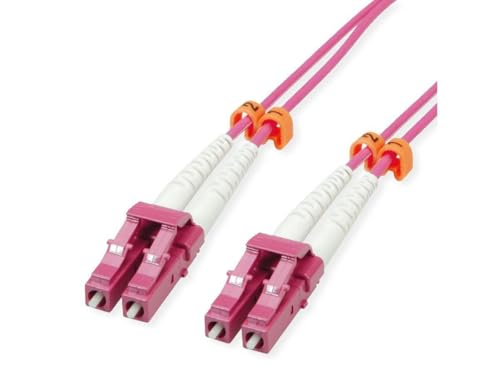 VALUE LWL-Kabel 50/125µm OM4, LC/LC, Low-Loss-Stecker, violett, 7 m