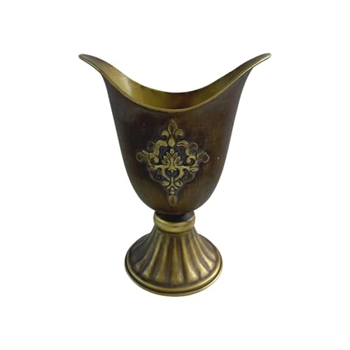 Vases en métal bronze en forme d'urne pour centre de table de salon et patio - 2