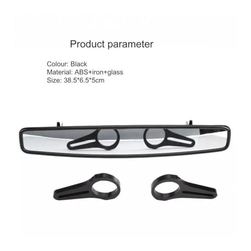 Espejo central retrovisor de visión trasera gran angular para ATV y UTV Ranger 400 4