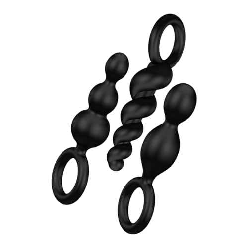 Satisfyer Booty Call Set de Plugs Anaux Plug Anal Prostate Noir | 14 cm