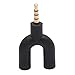 Produktbild nbvmngjhjlkjlUK Tragbare Größe U-Form 3,5 mm Stereo-Audio-Stecker auf 2 Buchsen Kopfhörer/Mikrofon U-Splitter-Kabeladapter-Konverter (schwarz)