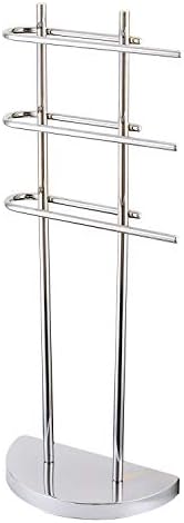 Taylor & Brown® Chrome Floor Standing Towel Stand with 3 U-Shaped