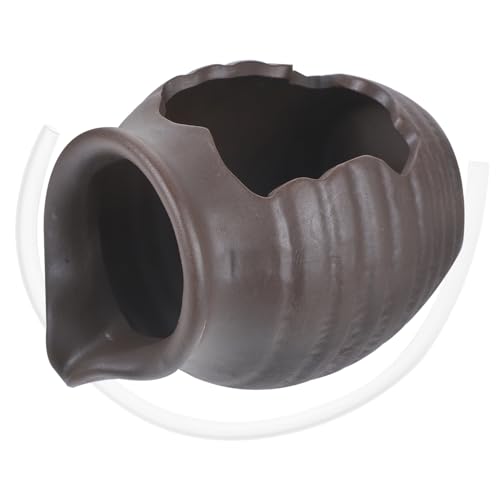 HOLIDYOYO Fontaine Pot Céramique pour Décoration De Jardin Cascade Décorative Distributeur Eau pour Étang à Poissons