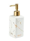 POSHOPS Soap Dispenser, Ceramic Marble Pattern Bathroom Accessories Hand Soap Dispensers Lotion Disp