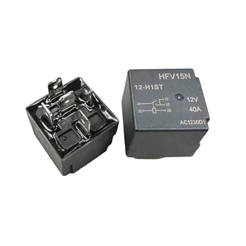 Evita fallos eléctricos usando el relé coche HFV15N 12V 40A con conmutación 5 pines