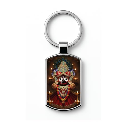 Image of Stylish Metal Keychains with Permanent Glossy Print - Inspirational Quotes & Spiritual Designs - Perfect Key chains for loved ones, Personal Use, Gifts & Return Gifts