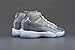 Nike mens Jordan 11 Retro shoes, Medium Grey/White-cool Grey, 9