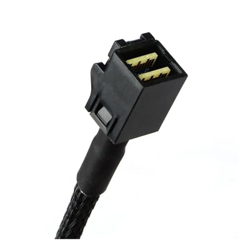 Cable interno HD S-AS 12G SFF-8643 a 4 SATA 0.5m miniatura 7