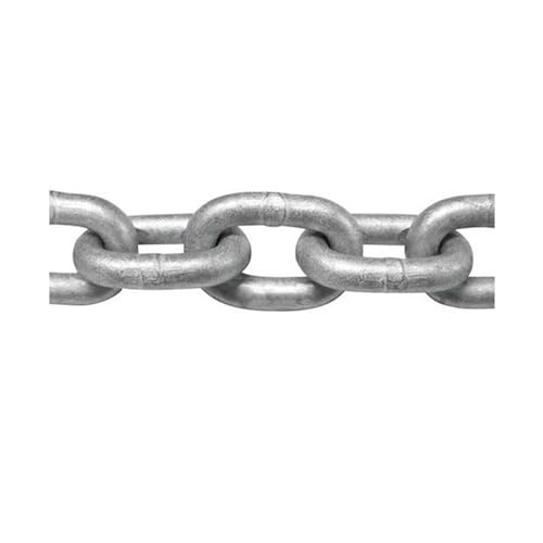 Saranya 18 Shop New Strength Zinc Plated Hot Galvanized Grade 30 Proof Coil Chain Hot Dip Strong Steel Durable Solid Business Industrial Construction Diameter 5/8