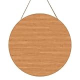 Custom Rustic Wood Signs, Personalized Wood Hanging Wall Decor for Home Family Anniversary Wedding Welcome Signs, Customize Housewarming Gifts with Personalized Design, BlankWood, Round, 12 In