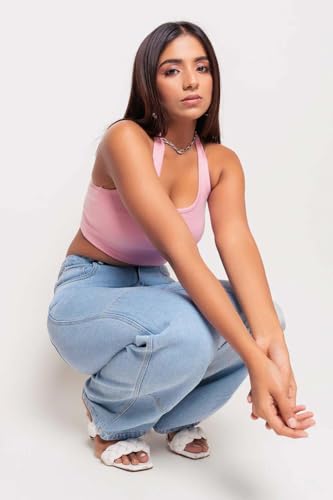 Image of KOTTY Women High Rise Straight Jeans