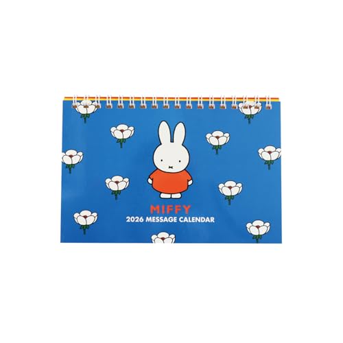 スクエア ミッフィー 2026年 カレンダー 卓上 青 32BCA-3