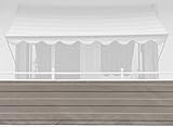 ANGERER Freizeitmöbel GmbH Balkonbespannung Exklusiv 90 cm (Beige, Länge: 8 Meter)