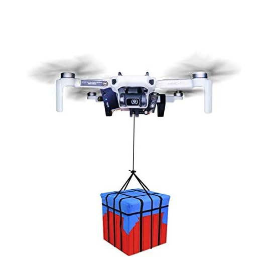 TORTOISE Fishing Drones That Drop Fishing Line With Bait Release, Payload Delivery Drop Device Carrying Wedding Proposal Parts and Accessories Compatible with DJI Mavic Mini/ Mavic Mini 2 Drone (Load capacity 0.17 Ib).