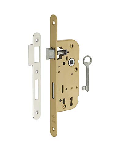 SERRUPRO - Serrure encastrable pour porte intérieure à pêne dormant ½ tour - V/BR