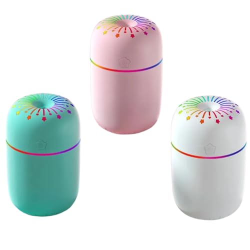 Mini Umidificador Vaporizador e Aromatizador de Ambiente, Capacidade 300ml- QH Shopp (Verde)