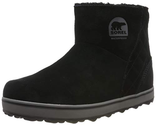Sorel Glacy Short, Botas Mujer, Negro (Black, Shark), 38.5