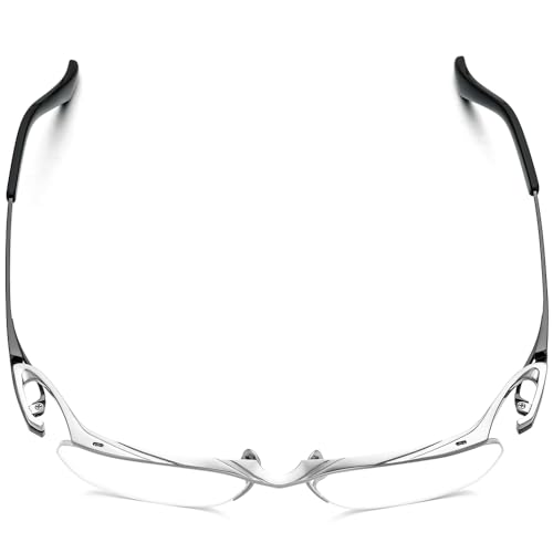 Image of FONEX Pure Titanium Glasses Frame Men Semi Rimless Square Eyeglasses Eyewear DTX416